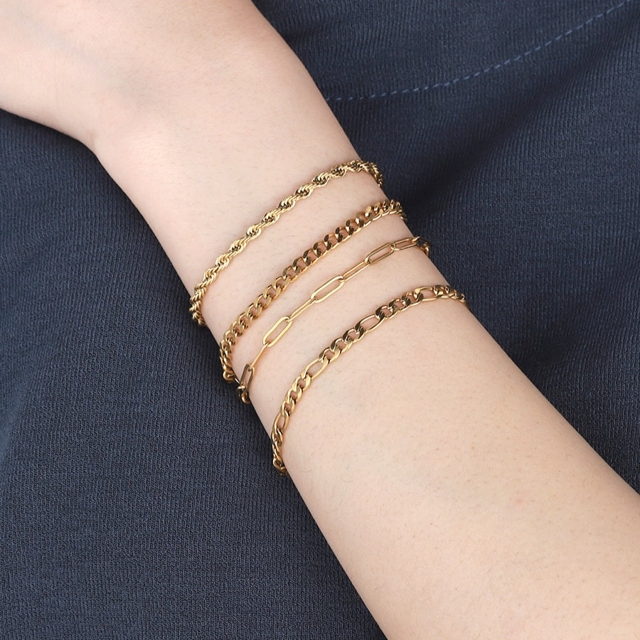 Delicate Dainty Paper Clip Chain Anklet - Jewellery Everyday Essentials gifts - ZORAIDA