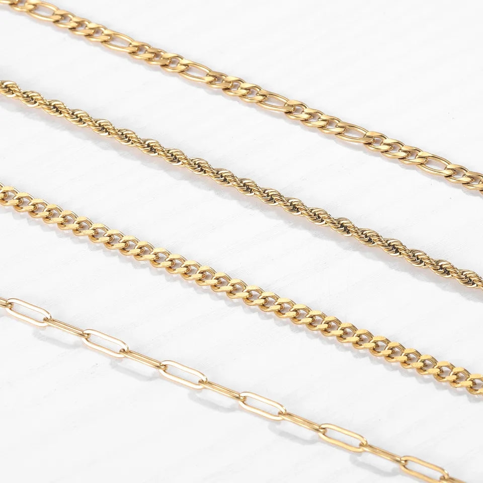 Delicate Dainty Paper Clip Chain Anklet - Jewellery Everyday Essentials gifts - ZORAIDA