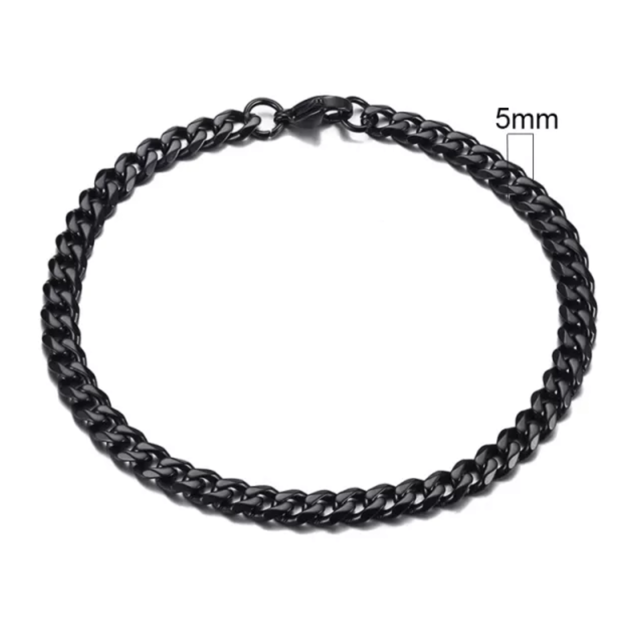 KAZI - Thick Chain Cuban Link Stainless Steel Bracelet - 3mm / 5mm / 7mm / 9mm / 11mm -  Everyday Essentials - Mens Gift - For Him