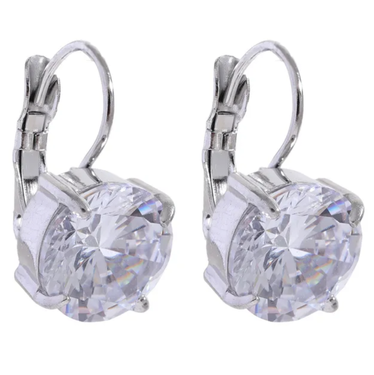 ROBYN - Luxury Square drop earring Diamond Ear Candy Huggie Hoop Earrings