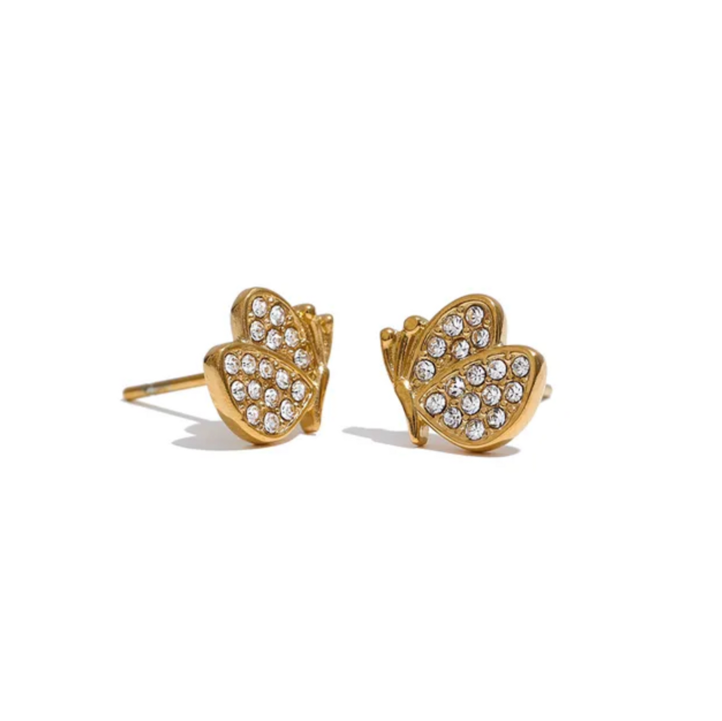 BIRA - Cute Diamond Cubic Zirconia Butterfly Stud Earrings