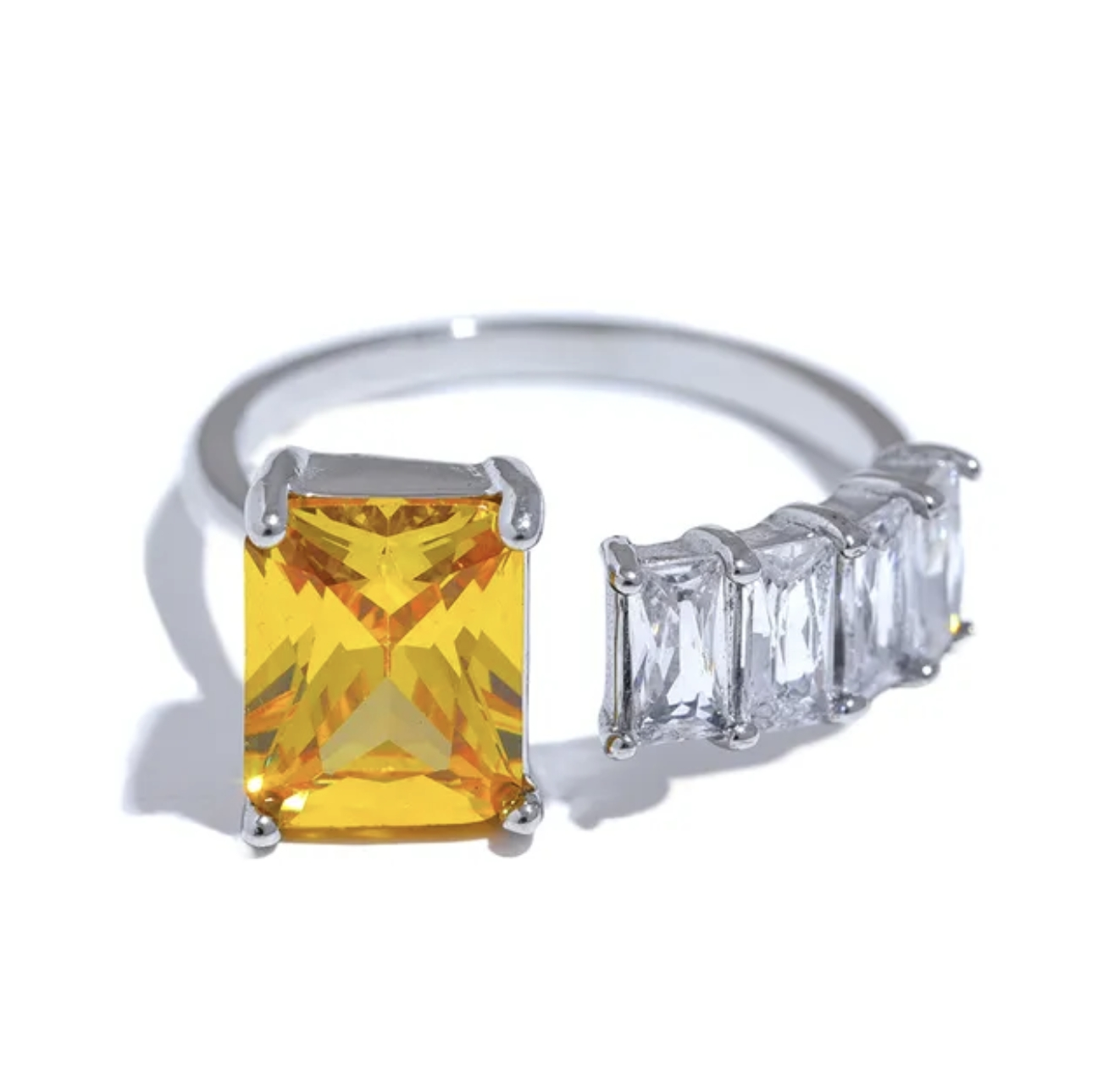 XENA - Faux Diamond Gemstones Rings - Gifts for Her (wedding, bridesmaid, bride, birthday, Eid, Holidays..)