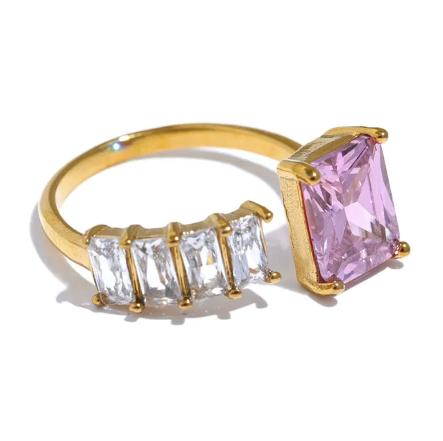 FARAH - Faux Diamond Gemstones Rings - Gifts for Her (wedding, bridesmaid, bride, birthday, Eid, Holidays..)