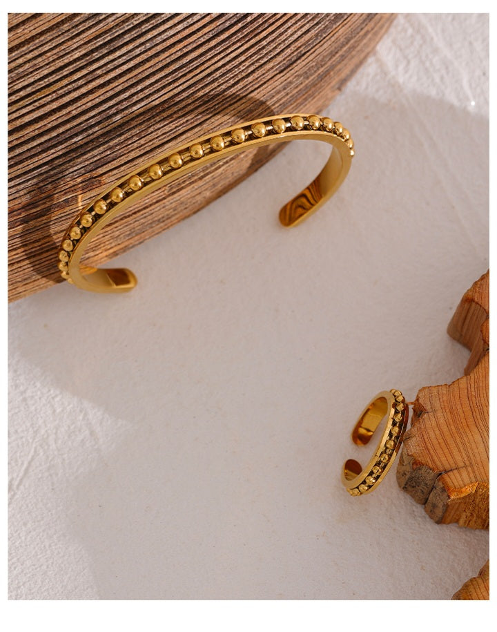 ZEBA - Simplicity Beaded Cuff Ring - Eid Collection - PREORDER