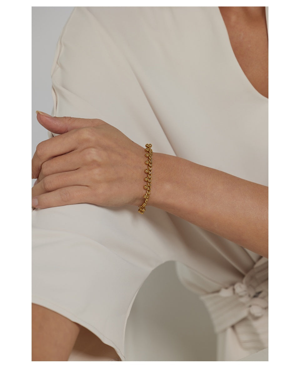 GABRIELLA - Luxurious Beaded Chain Bracelet - Eid Collection