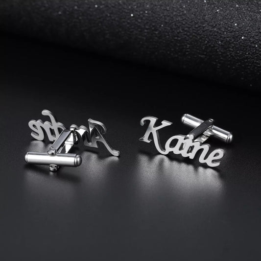 Personalised Cuff Links - Accessories for Men - Mirror Finish Stainless Steel - ZED