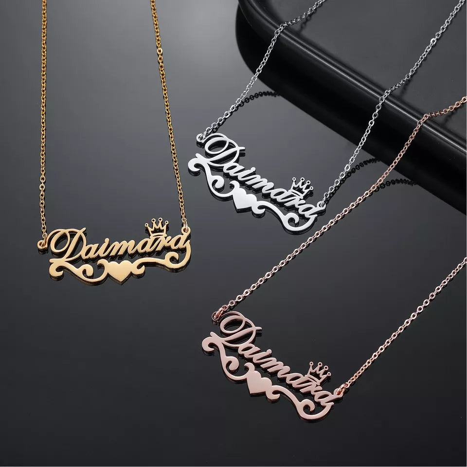 Princess Custom Name Necklace -  Arabic English Jewellery Gifts - PRINCESS