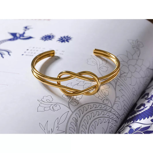 SIEORSE - Luxury Infinity Forever Love Yourself Gold Gift Bangle Cuff - Eid Collection