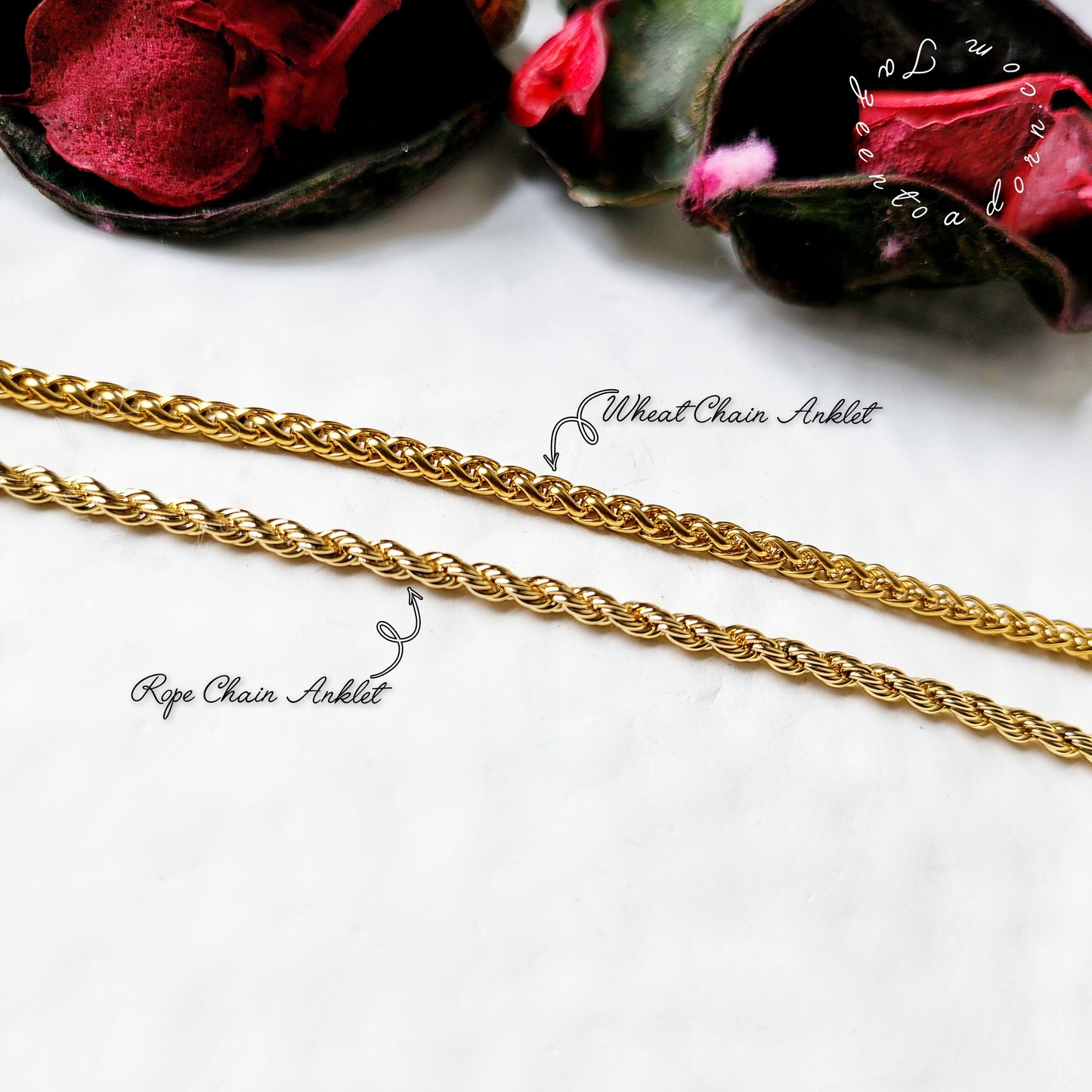 Rope Chain Anklet - Jewellery Everyday Essentials gifts - HOLLY - PREORDER