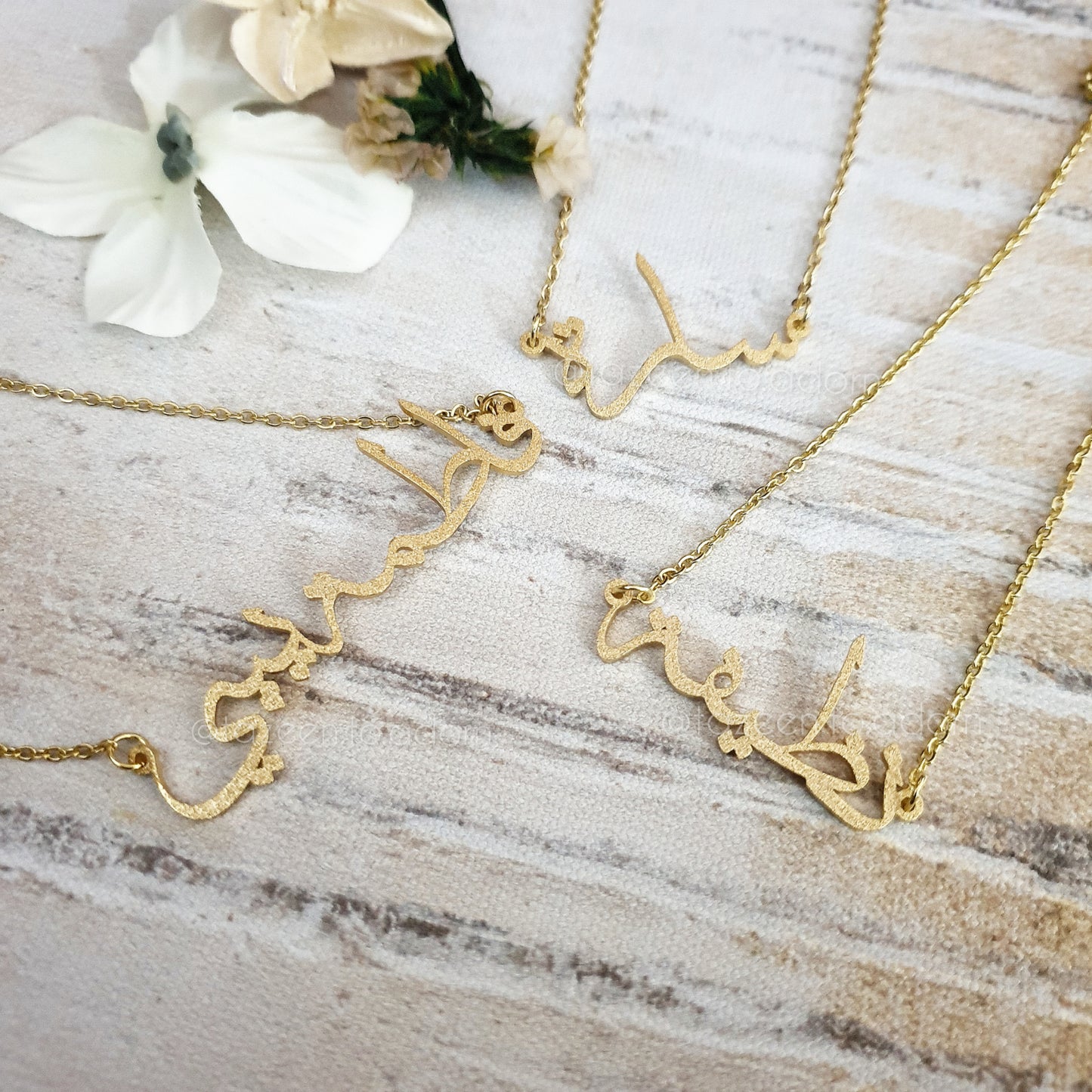 Glittery Single Name Necklace - Shimmery Pleasures Custom Personalised Gift Jewellery - MAYA