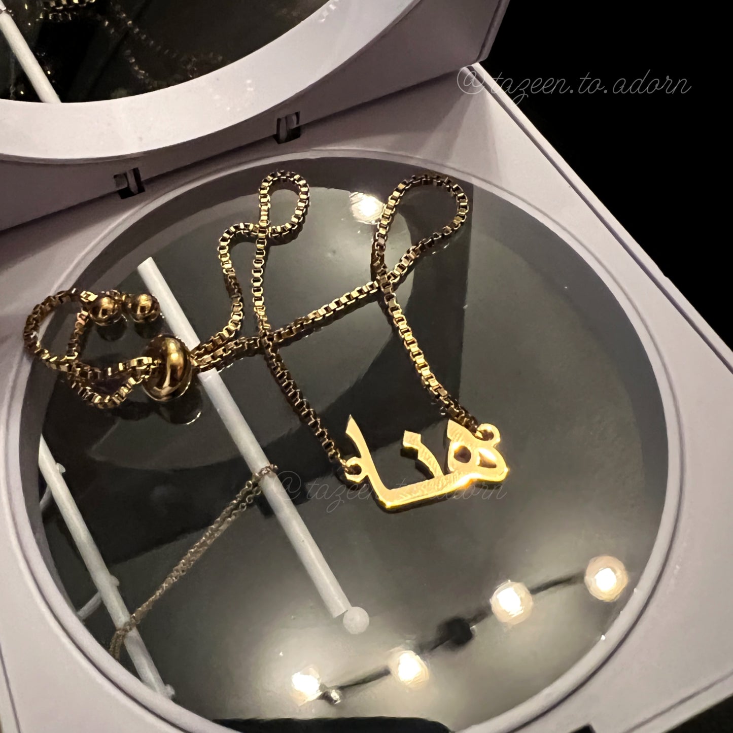 Personalised Single Name Bracelet Jewellery - Pull Chain - Anaya - HUDA